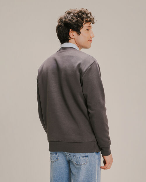 Sudadera Cerrada Básica Gris